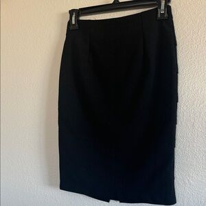 Zinga Small Sexy Black Pencil Skirt with Zipper back
